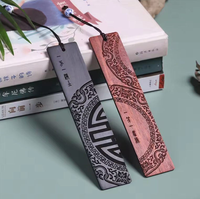 Redwood Harmony: Chinese Sandalwood Bookmark